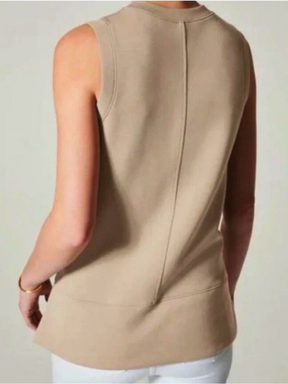 SPANX AirEssentials Fawn Tan Tunic Tank Muscle Tee 2X - Picture 3 of 12